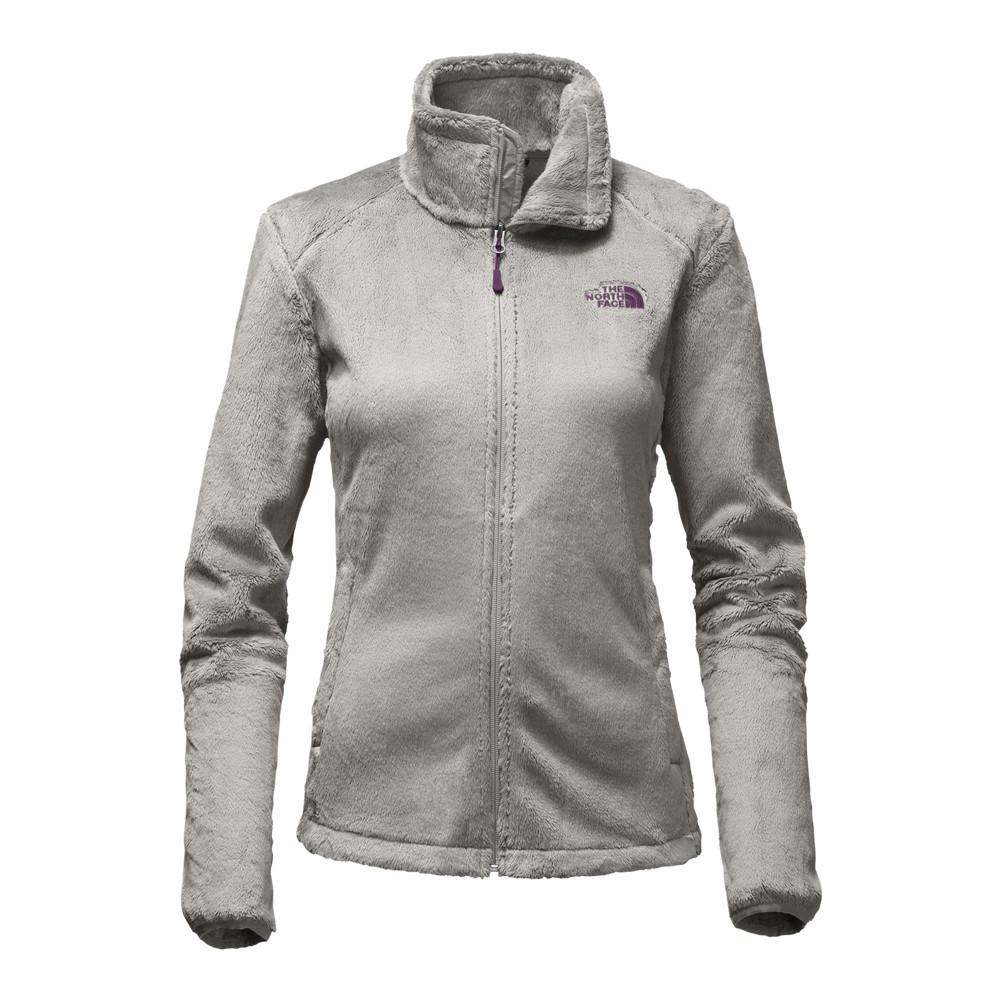 the north face women's osito 2 fleece jacket metallic silver