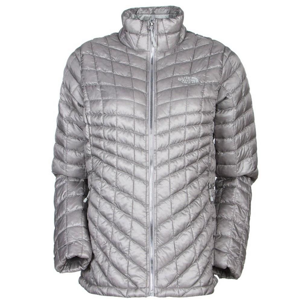 north face metallic silver jacket