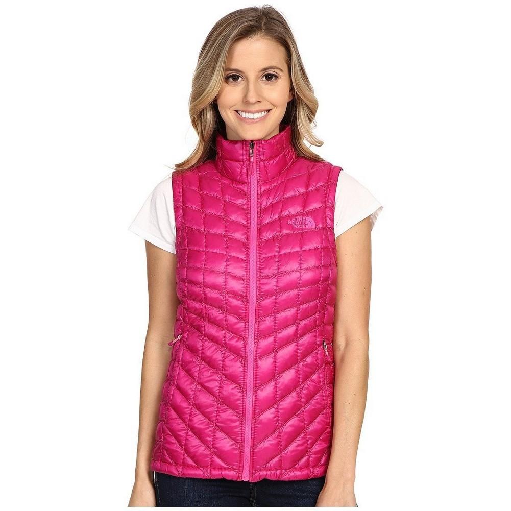 north face pink vest