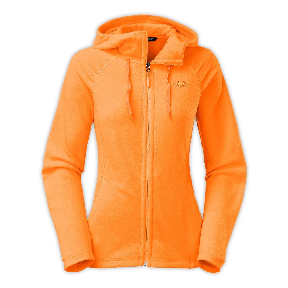 The North Face Spellout Hoodie - Medium Orange Cotton