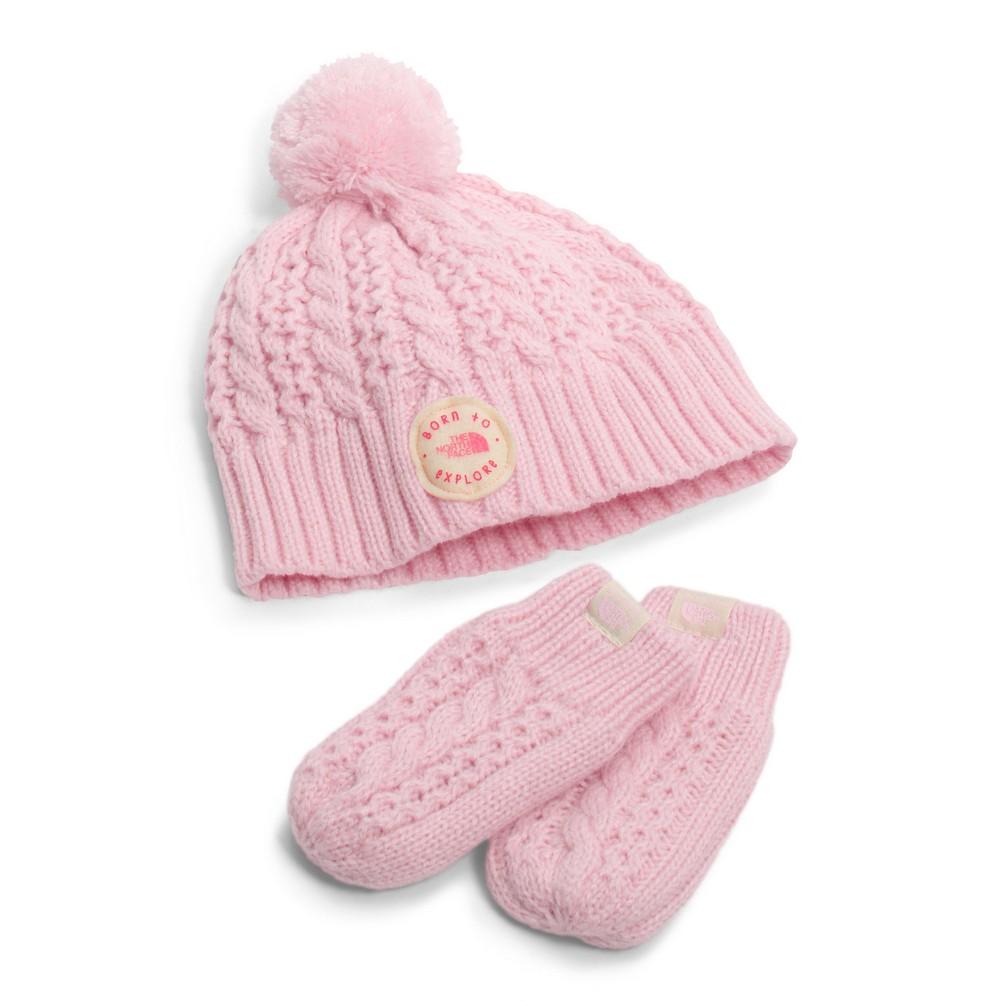 north face infant hat and mittens