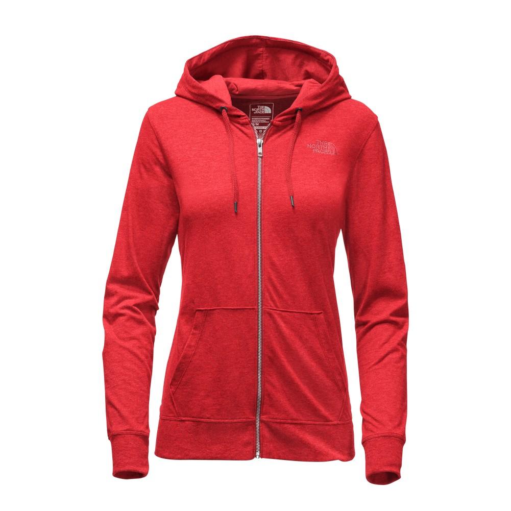 north face women's lightweight full zip hoodie