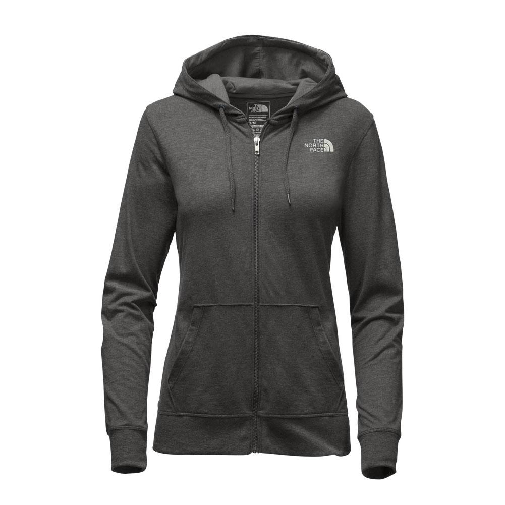 north face women's lightweight full zip hoodie