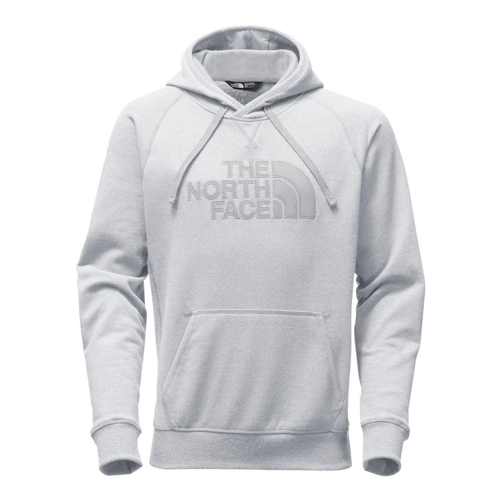 north face light grey hoodie