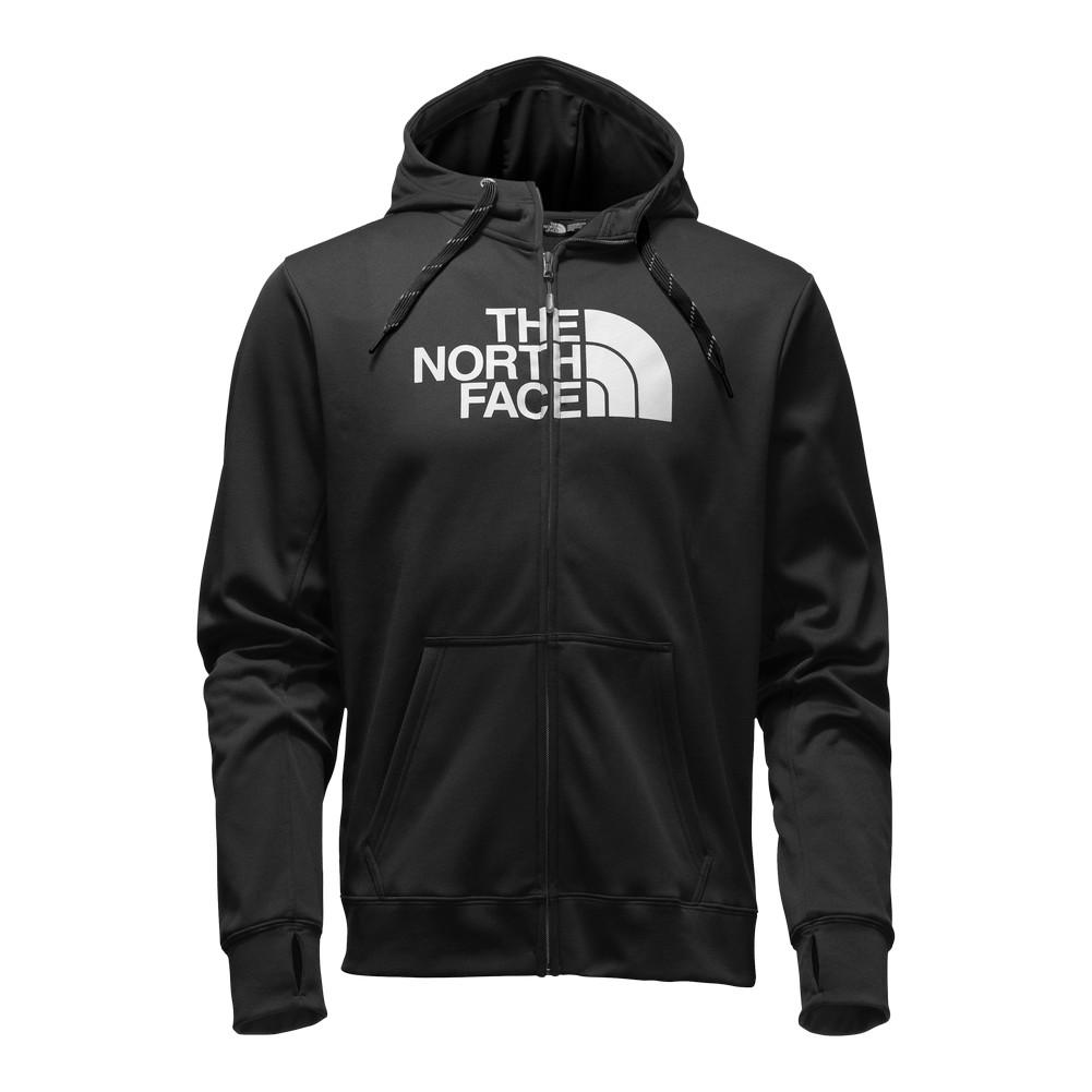 white north face zip up