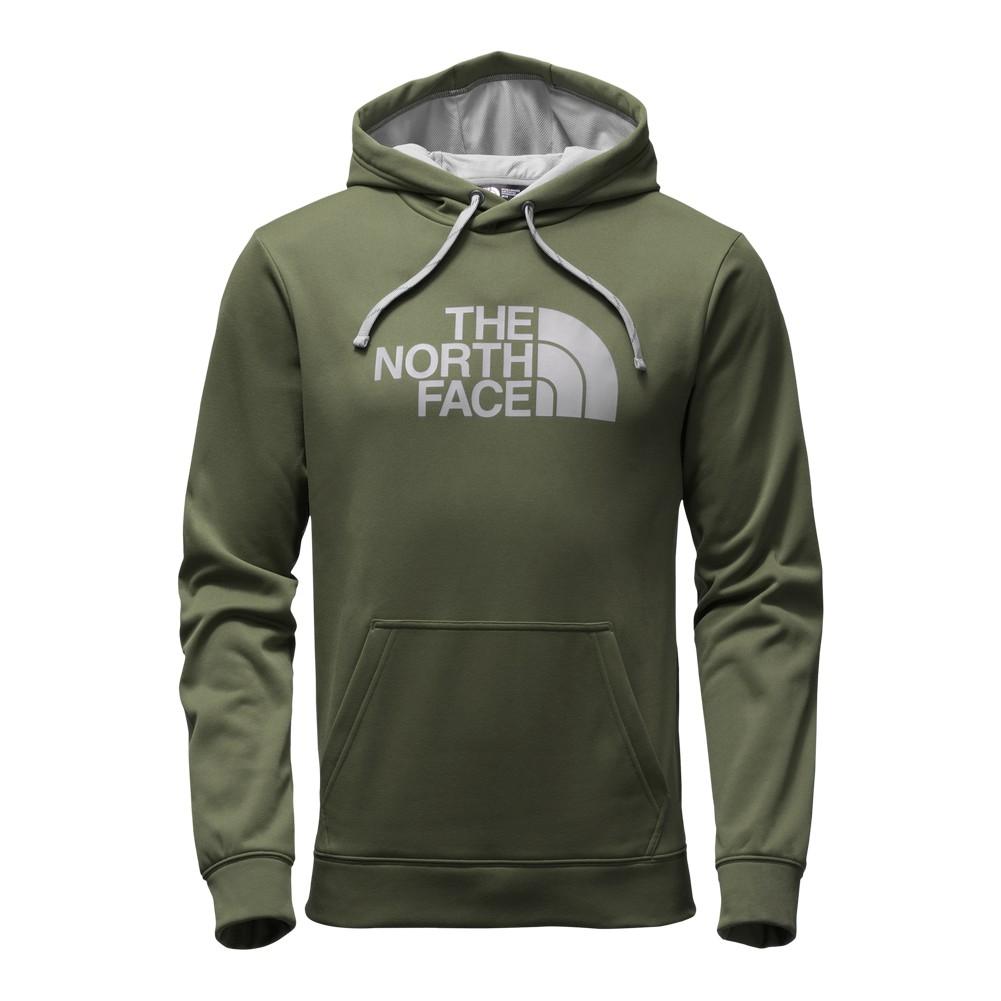 green north face hoodie mens