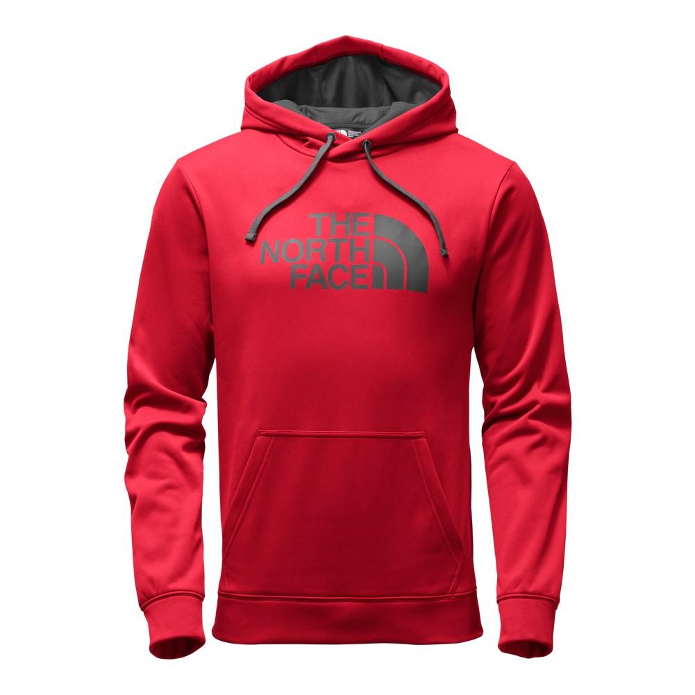 north face red hoodie