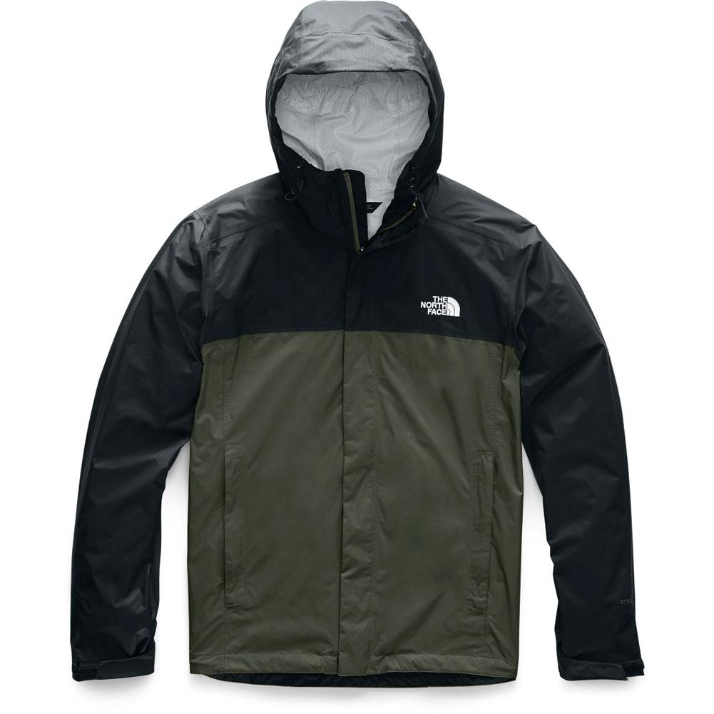 north face green black jacket