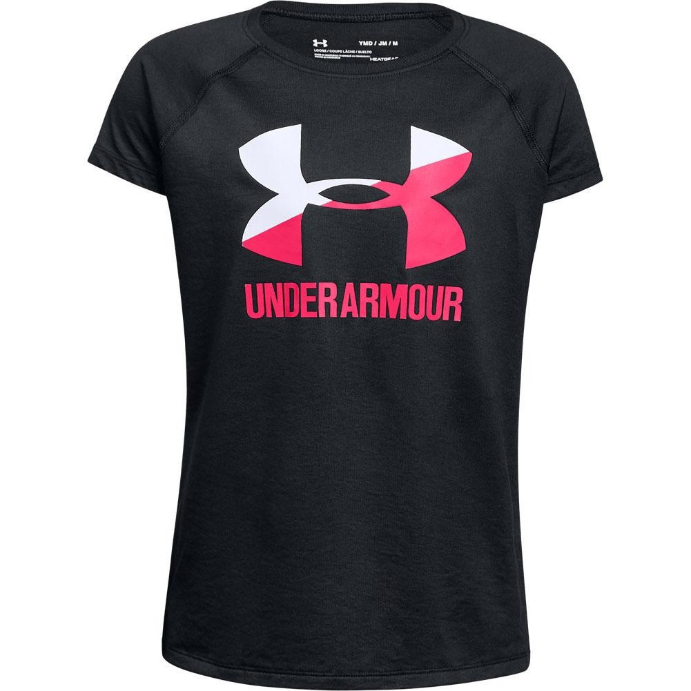 Under Armour Girls Ua Solid Big Logo Short-Sleeve Shirt,