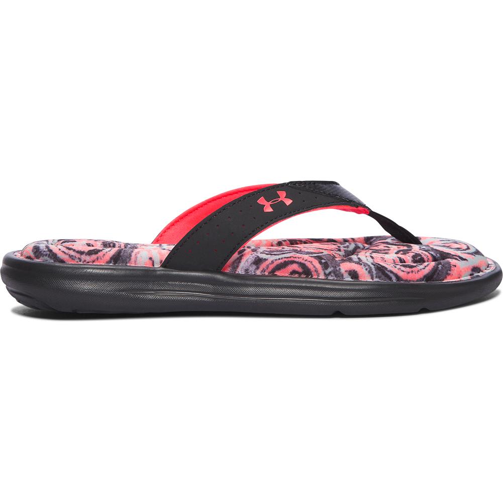 girls under armour flip flops