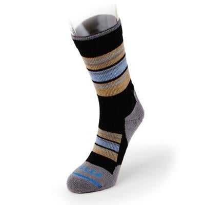 Fits Sock Co. Light Hiker Block Stripe Crew Socks