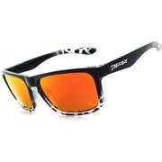 SHINY BLACK TO GREY/BROWN POLARIZED-RED MIRROR