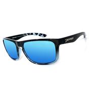 SHINY BLACK FADE/BROWN POLARIZED/BLUE MIRROR