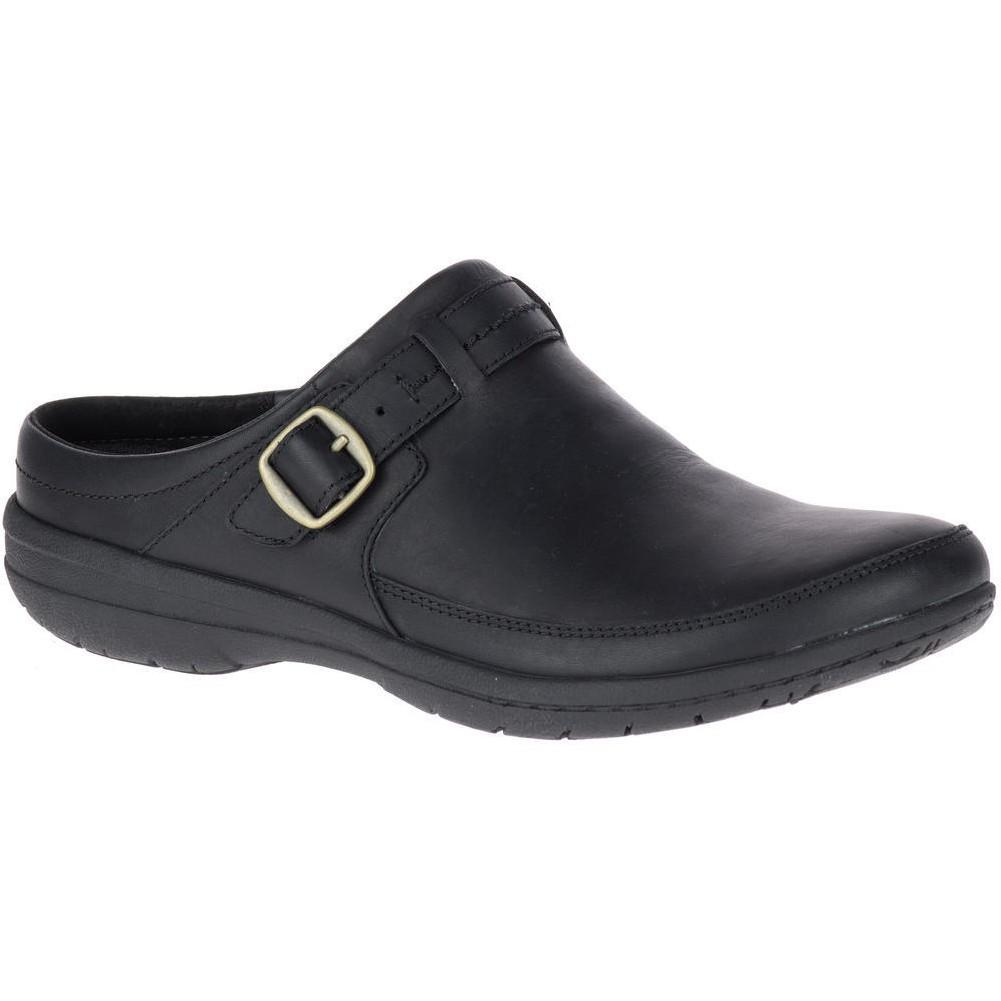 merrell black leather shoes