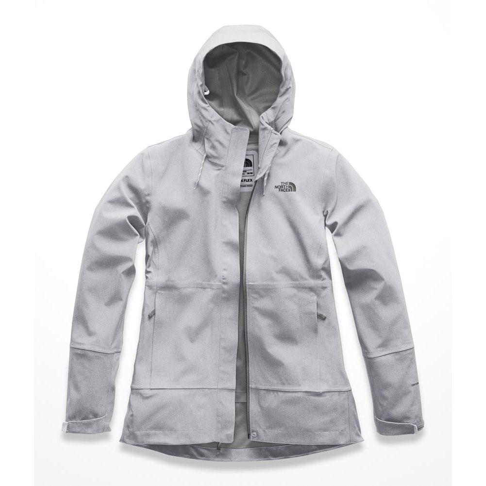 light grey north face jacket