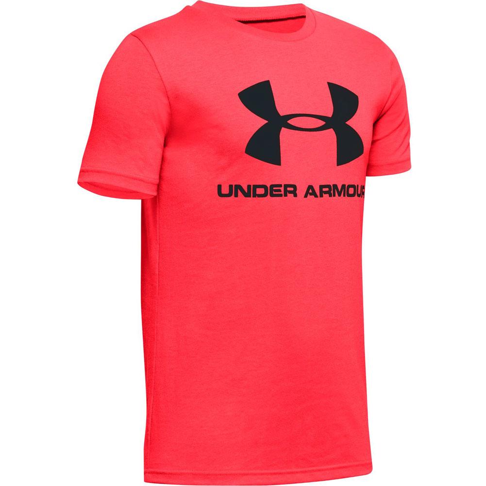  Under Armour Sportstyle Logo Short Sleeve Crew T- Shirt Boys '