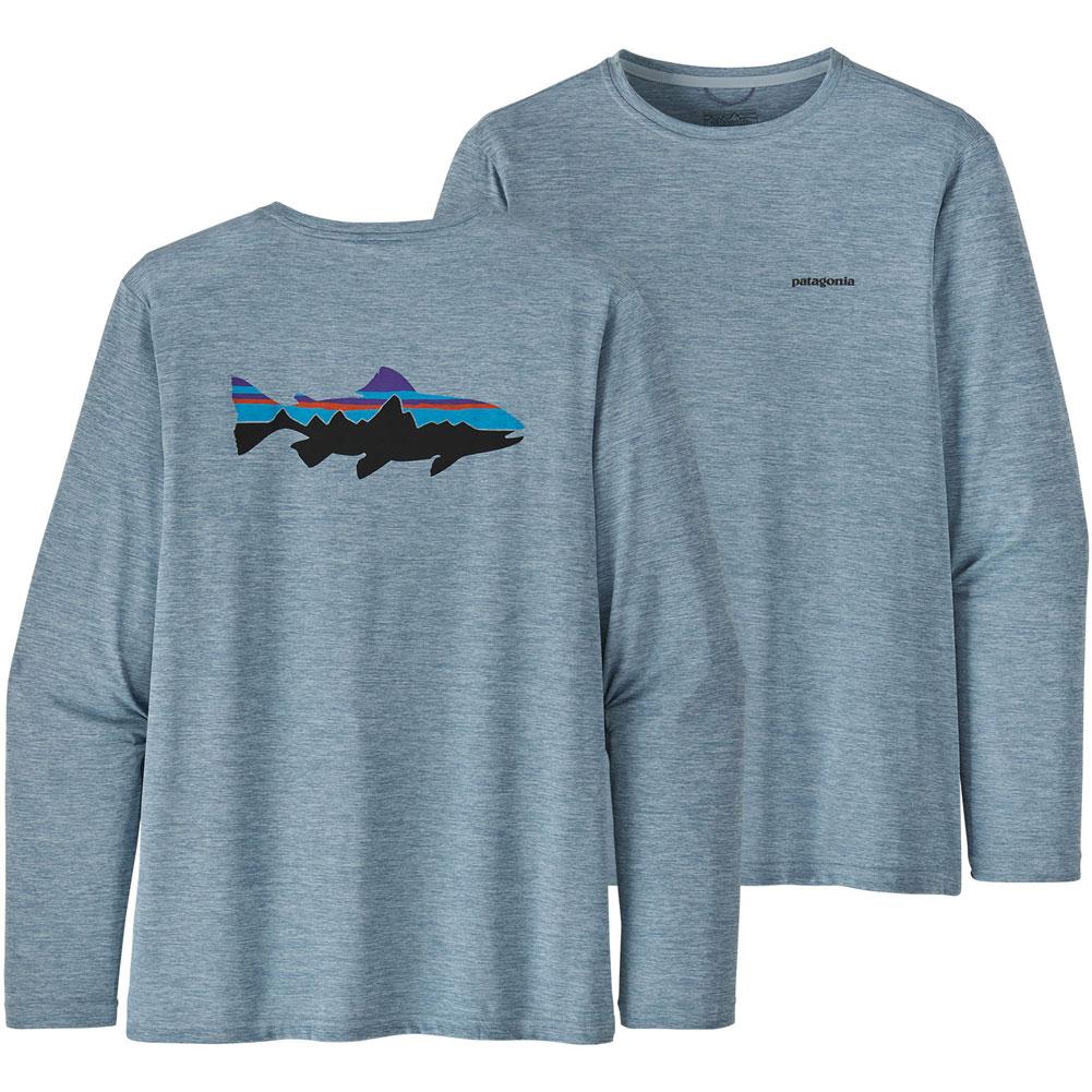 Patagonia Long Sleeve Capilene Cool Daily Fish Graphic Shirt Men s