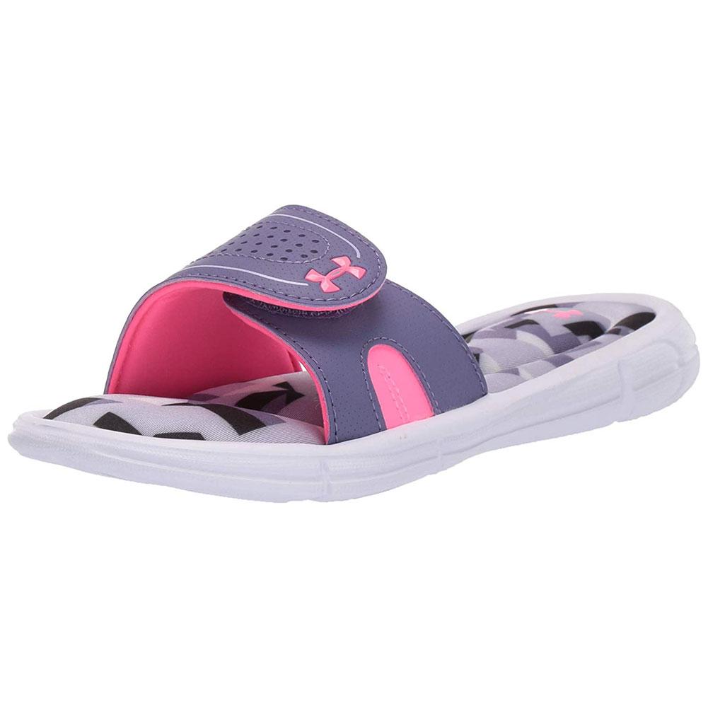 under armour pink slides