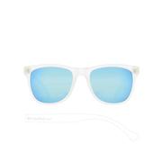 X`TAL CLEAR/SMOKE WITH TURQUOISE MIRROR POLARIZED