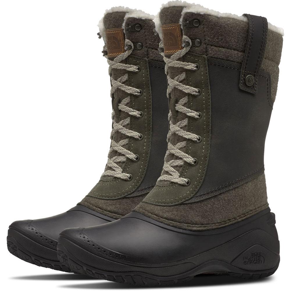 north face boots green