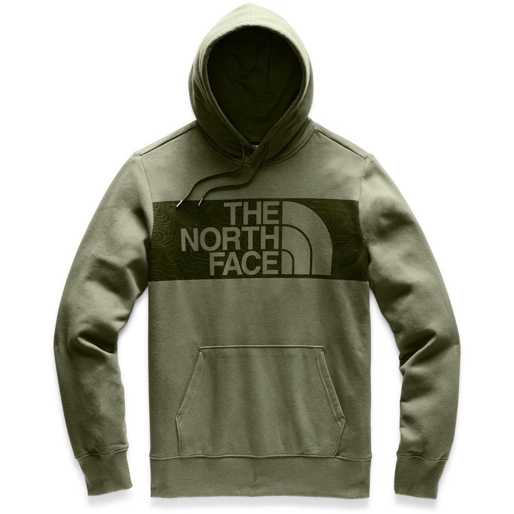 green north face hoodie mens