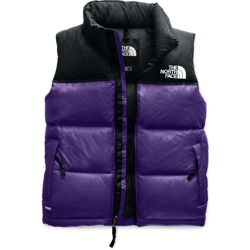 purple north face windbreaker