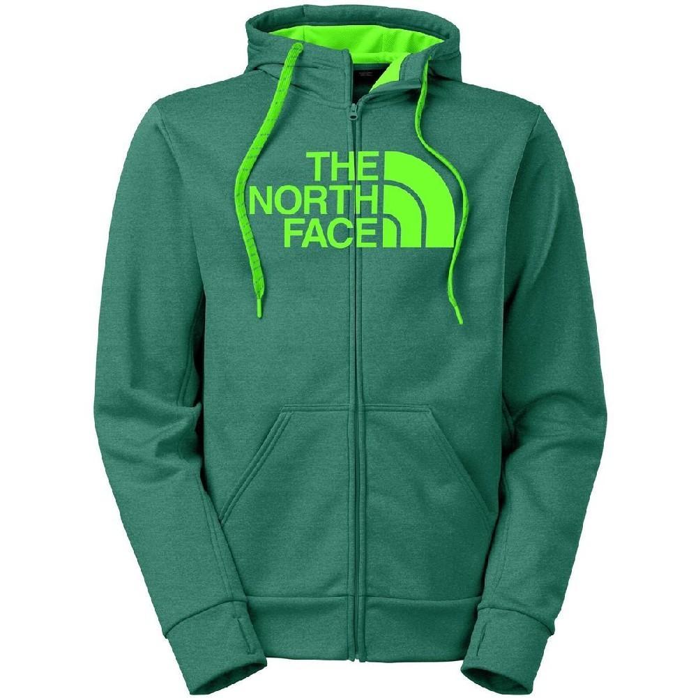 green north face hoodie