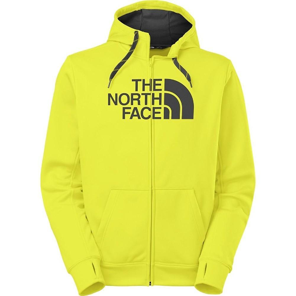 yellow the north face hoodie