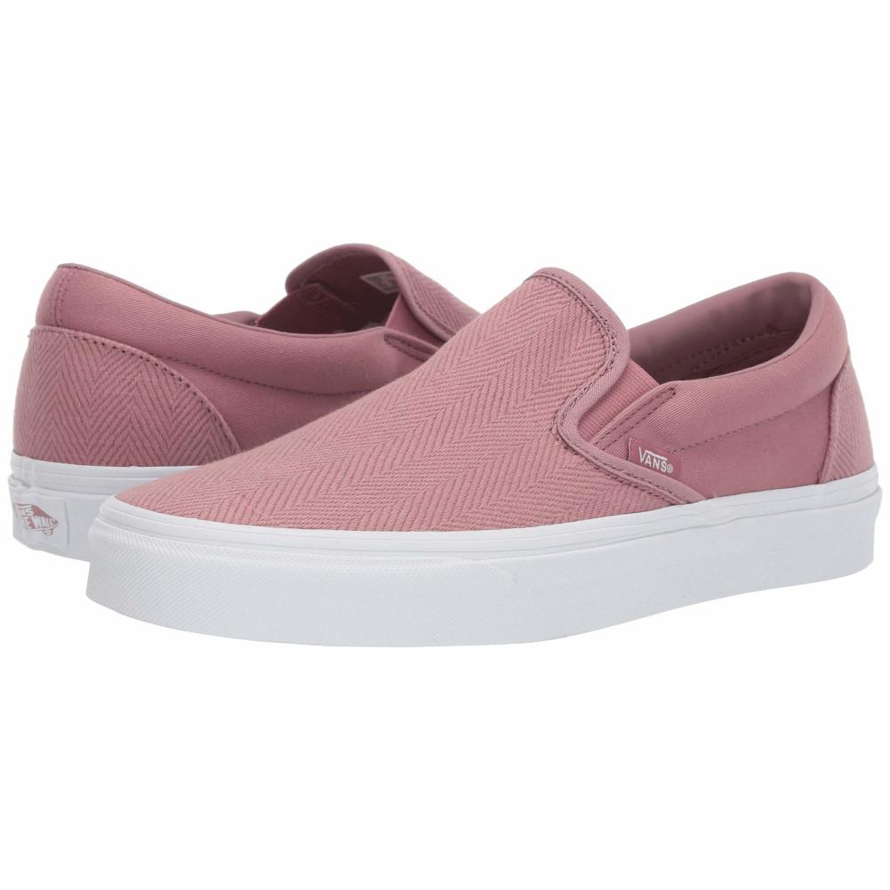 herringbone slip on vans