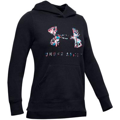 Under Armour Girls Rival Print Fill Logo Hoodie 
