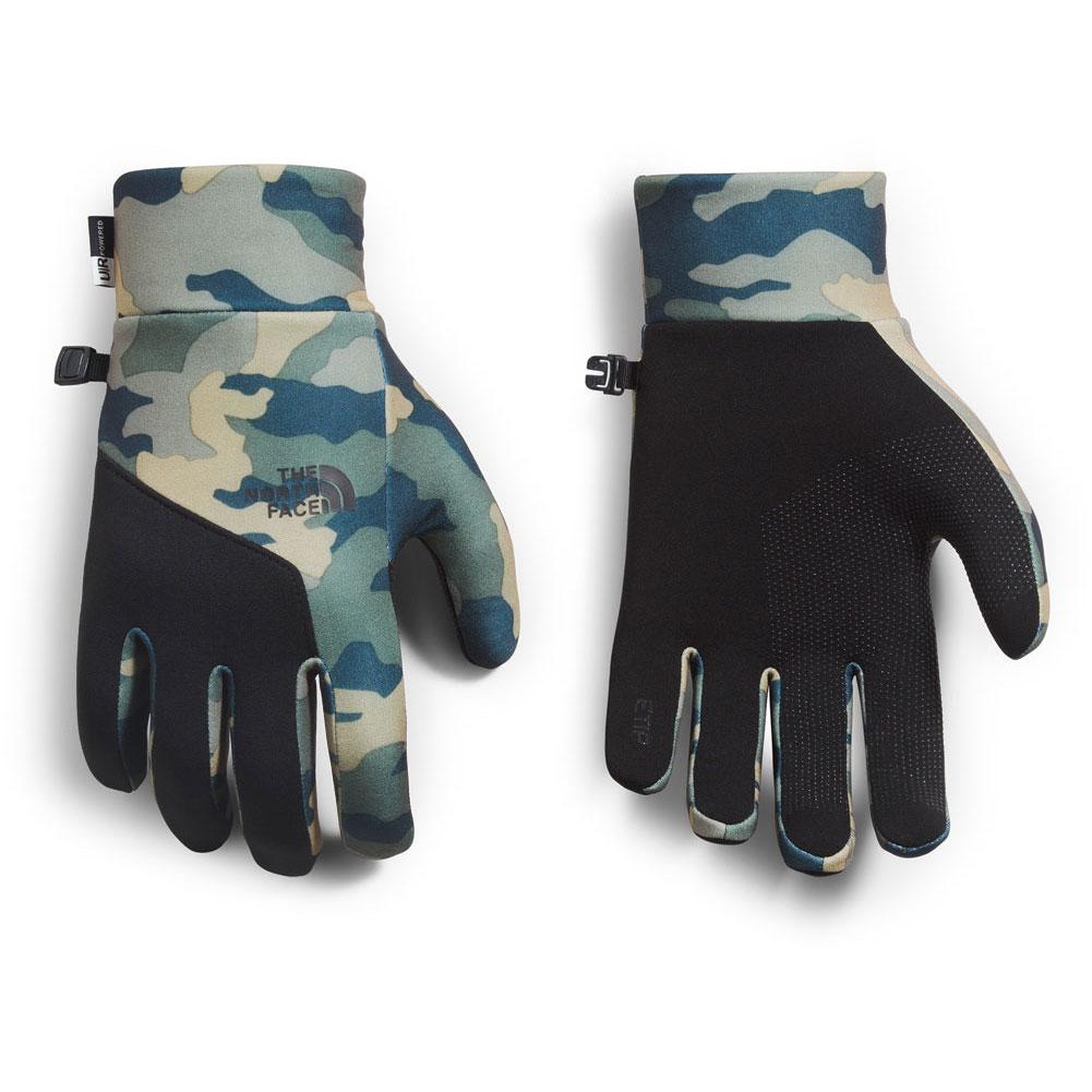 north face camo gloves