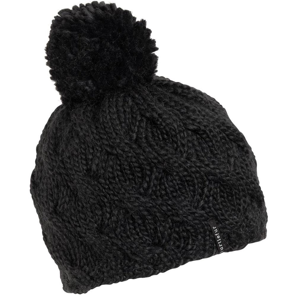 Turtle Fur Merino Wool Wave On Wave Pom Beanie Women's