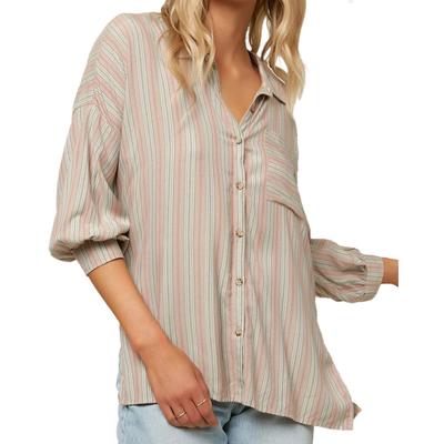 Oneill Davis Woven Long Sleeve Button Up Top Women's