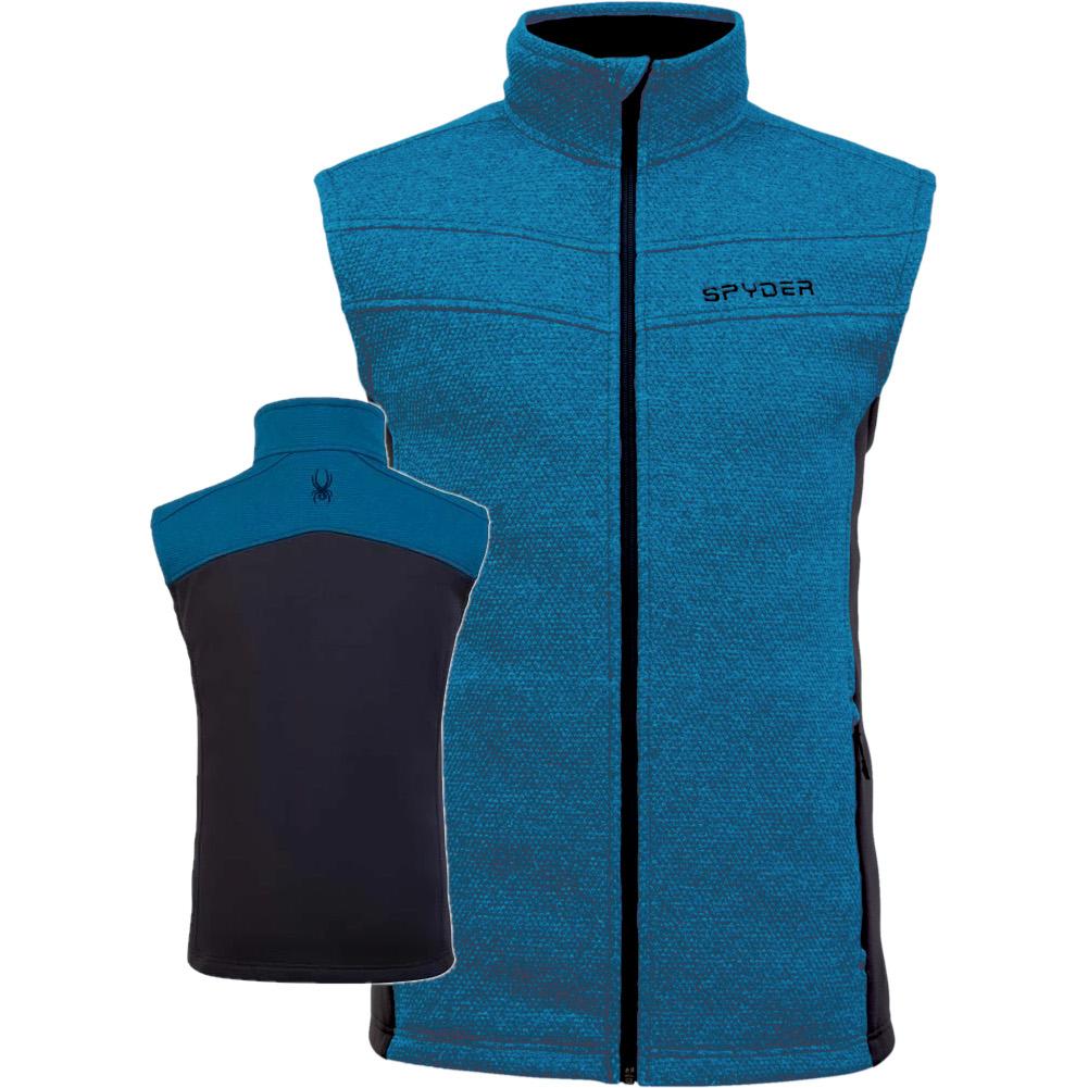 Spyder Men’s Encore Fleece Vest Male Full Zip Sleeveless Sweater Vest 