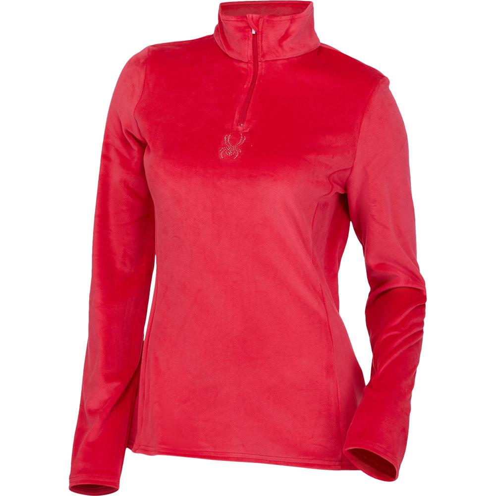 Spyder Womens Womens Shimmer Half Zip T-Neck Athletic-Shirts 