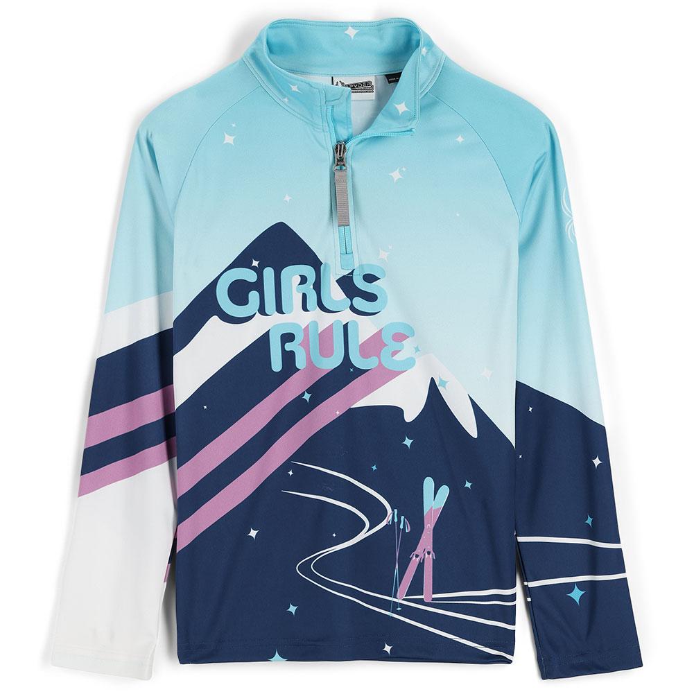 Spyder Surface Zip T- Neck Top Girls '
