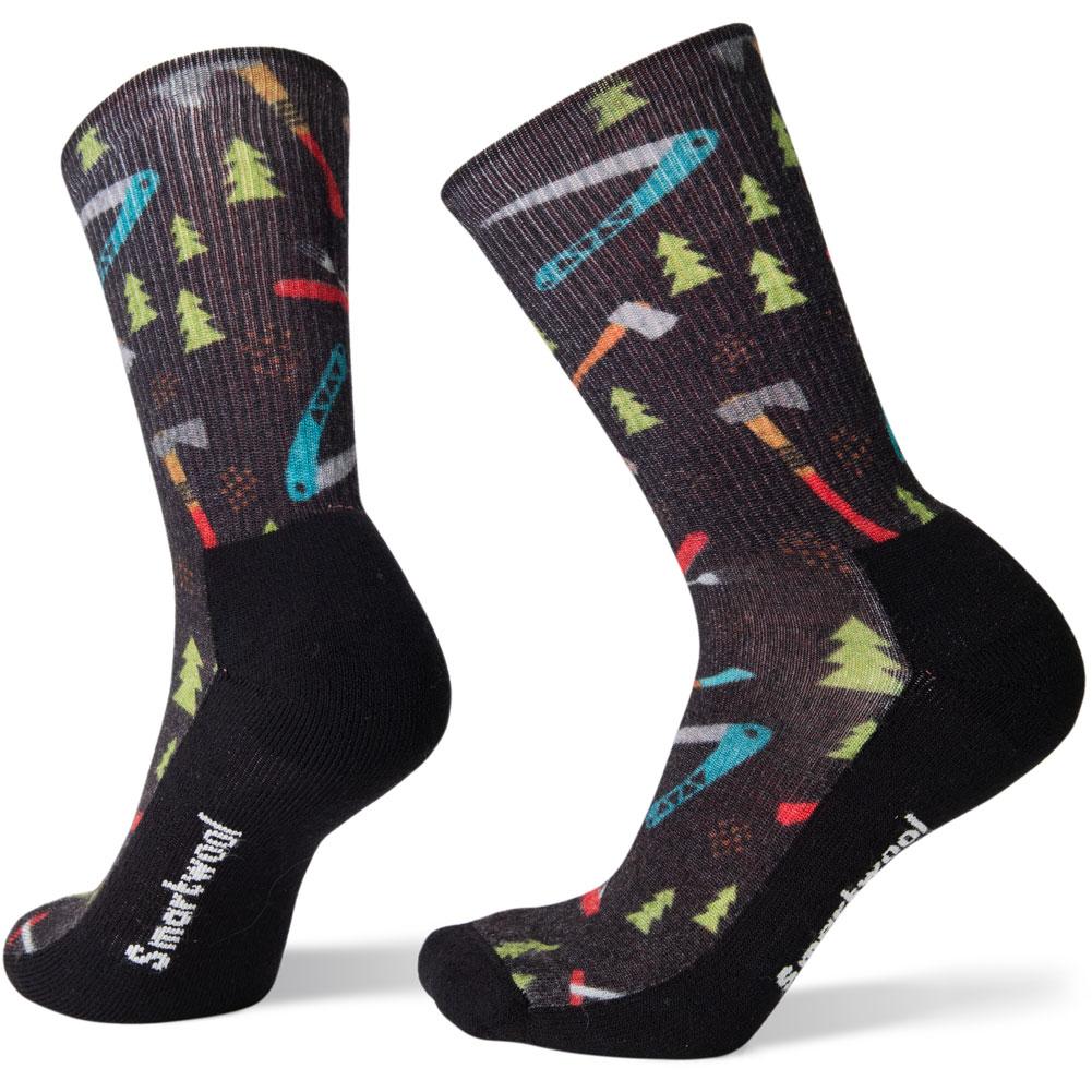 Smartwool Hike Light Sharpe Things Print Crew Socks Men's