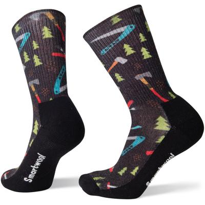 Smartwool Hike Light Sharpe Things Print Crew Socks Men's