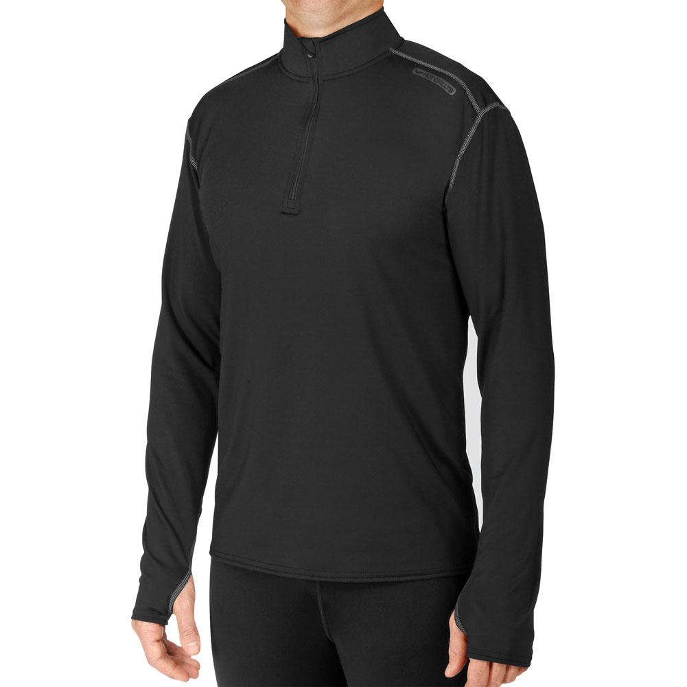Hot Chillys Micro Elite Chamois Solid Zip- T Baselayer Top Men's