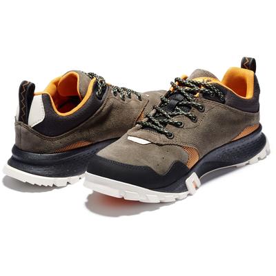 Timberland Garrison Trail Waterproof Low Hiking Boot Canteen Suede Men's