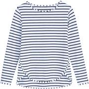 WHITE/NAVY STRIPE