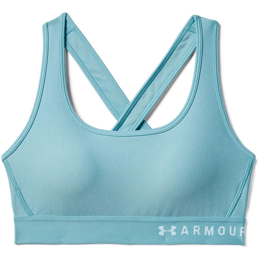 Under Armour Womens Mid Crossback Sports Bra Blue M