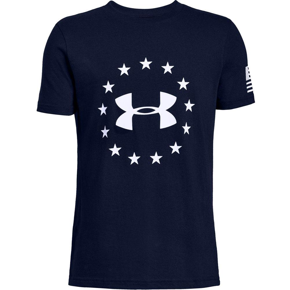  Under Armour Freedom Logo Crew T- Shirt Boys '