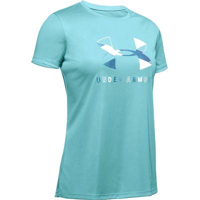 Under Armour Big Logo Tech Graphic Short Sleeve Crew T-Shirt Girls'