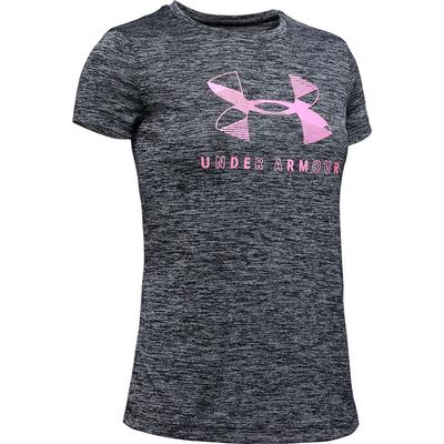 Under Armour Big Logo Graphic Twist Short Sleeve Crew T-Shirt Girls'