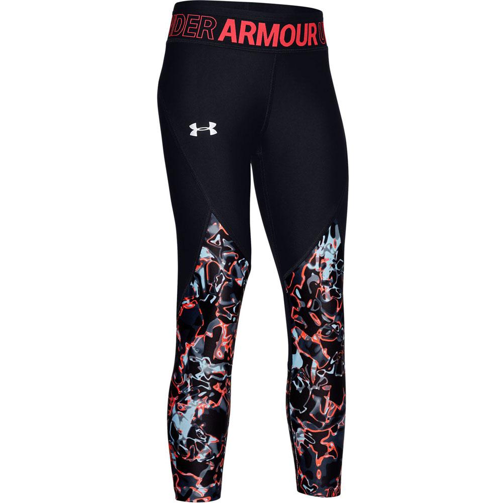 Under Armour HeatGear Armour Printed Crop Leggings Girls