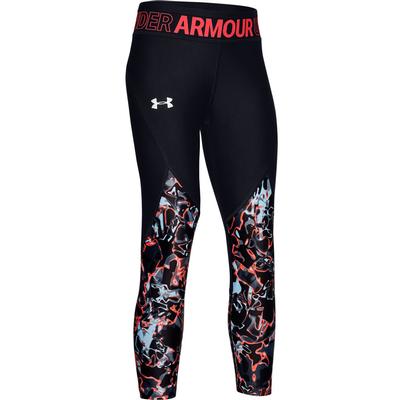 Under Armour HeatGear Armour Printed Crop Leggings Girls'