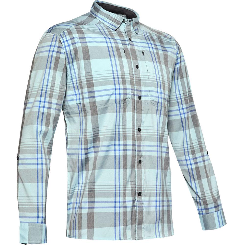  Under Armour Tide Chaser 2.0 Plaid Long Sleeve Button Down Shirt Men's