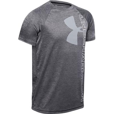 Under Armour Tech Split Logo Hybrid Short Sleeve Crew T-Shirt Boys'