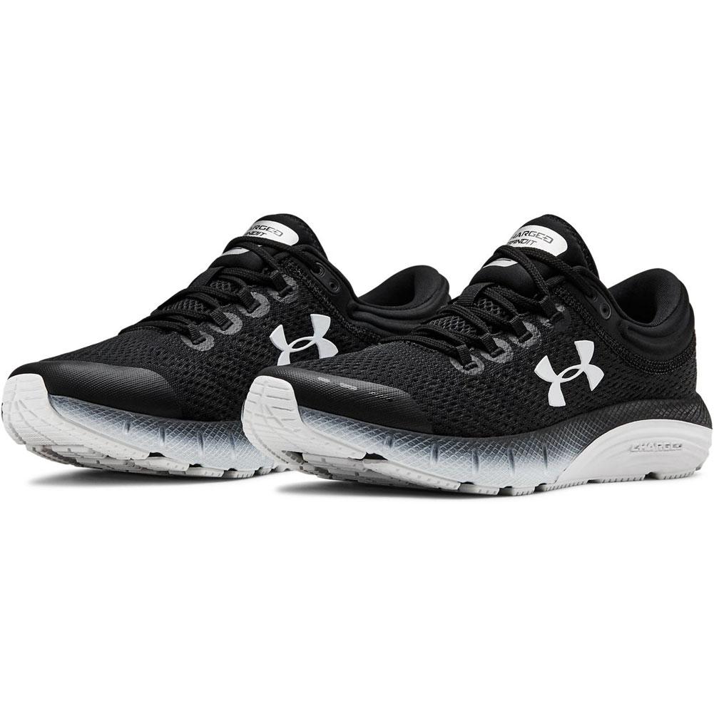 Grey Under Armour Charged Bandit 5 Womens Running Shoes 